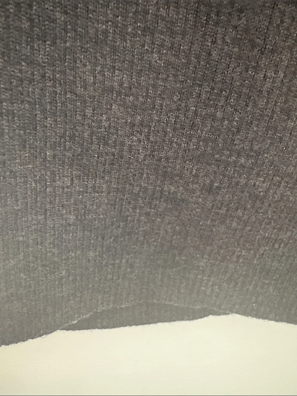 Jones Studio Charcoal Ribbed Knit Top - Picture 5 of 5
